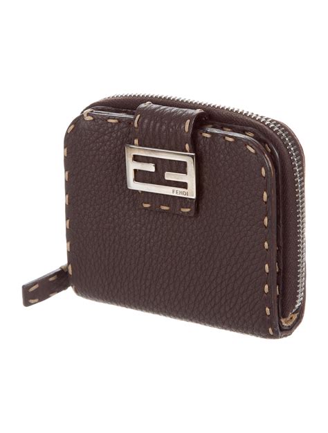 fendi leather travel wallet|fendi wallet vintage.